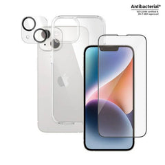PanzerGlass iPhone 14 3-in-1 Protection Bundle with Ultra-Wide Screen Protector, Hard Case & PicturePerfect Camera Lens Protector