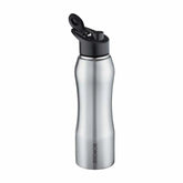 Borosil Grip N Sip Stainless Steel Single Wall Water Bottle, Leak Proof Lightweight Sipper Bottle for Office Travel Gym & Outdoor Use