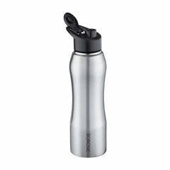 Borosil Grip N Sip Stainless Steel Single Wall Water Bottle, Leak Proof Lightweight Sipper Bottle for Office Travel Gym & Outdoor Use