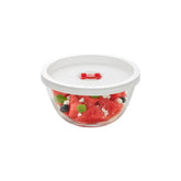 Borosil Glass Mixing and Serving Bowl with Lid, Microwave Safe Food Storage and Reheating Bowl