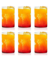 Borosil Berry Vision Glass Set of 6 – 295 ml | with Grape Etching, Microwave Freezer Dishwasher Safe, Scratch Resistant Drinkware