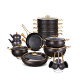 OSFE Granite Cookware Set 23 pcs - Black