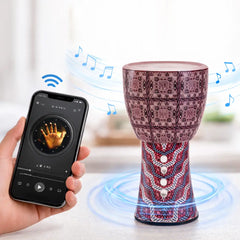 Portable Traditional Drum-Style Wireless Bluetooth Speaker – Deep Bass & FM/TF/TWS Support - 8W Output