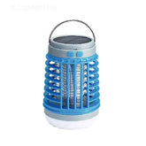3-in-1 Solar Sensor Mosquito Killer Lantern with 360° UV Purple Light, 800V High-Voltage Electric Grid, White LED Light, Flashlight & USB Charging