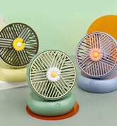 Portable Compact USB Rechargeable Desk Fan with Adjustable Speed