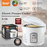 RAF R.180 5L 900W Electric Rice Cooker with Non-Stick Inner Pot, Automatic Keep Warm Function, Constant Temperature Heating, Cooking Basket, Measuring Cup & Serving Spoon
