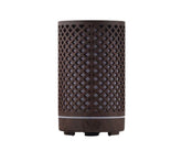 200mL Ultrasonic Aromatherapy Essential Oil Diffuser & Humidifier with 7-Color LED Ambient Light, Timer, Below 36dB Quiet Operation & Decorative Wood-Style Cover