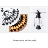 Decorative Lantern Style LED String Lights Waterproof Outdoor Decorative Lights, Warm White 2700K, Dimmer-Supported Fairy Lights for Decorations, Celebrations, Backyard, and Events - 5 Metres & 10 Bulbs