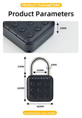 Smart Keypad Waterproof Padlock for Outdoor and Indoor Use