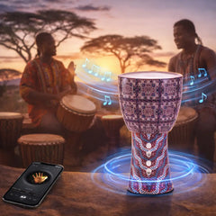 Portable Traditional Drum-Style Wireless Bluetooth Speaker – Deep Bass & FM/TF/TWS Support - 8W Output