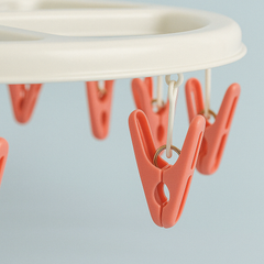 Multipurpose Clothes Hanger & Dryer with 18 Clips for Small Garments