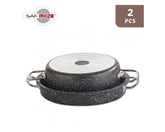 طقم سافلون مقلوبة (قدر + صينية)