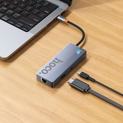 HOCO HB51 Wow 6 in 1 Multi Function Converter HDTV RJ45 PD USB3.0