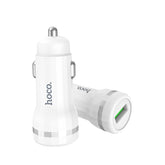 شاحن سيارة HOCO Z27A Plug Staunch بمنفذ واحد 18 واط