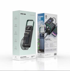 Green Lion Solar Max 30000mAh PowerBank - Black