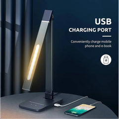 مصباح مكتبي Litom مصباح طاولة LED قابل للتعديل تحكم باللمس تصميم موفر للطاقة - GEHM631AHUK