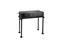 Portable Foldable Charcoal Barbecue Grill with Stainless Steel Body and Large Grilling Area