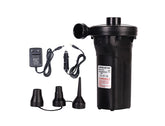 Powerful Portable Rechargeable Air Pump with 12V Car Charger & 3 Nozzles - 50W