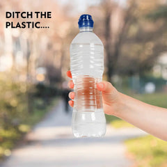 Stainless Steel Water Bottle - 1 Litre with Screw Top Lid, Leak-Proof, Odour-Free, Travel-Friendly Bottle for School, Office, Gym, Cycling, Hiking, Camping and Outdoor Sports