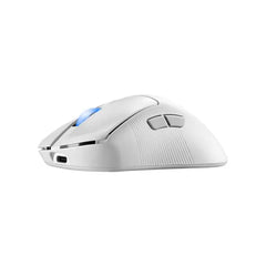 Asus Rog keris Ace II Wireless/Bluetooth RGB Gaming Mouse with 42,000 DPI OutStanding 90-Hour Battery Life - White