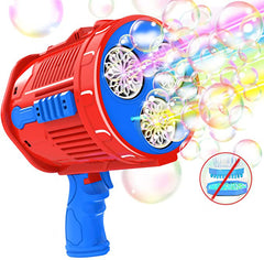 Colourful Bubble Machine Gun with Rechargeable Battery - Perfect for Outdoor Fun, Parties, and Celebrations