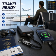 Go-Des GD-UC683-2 27W USB-C to Lightning Keychain Fast-Charging and 480Mbps Data Cable with Braided Wire