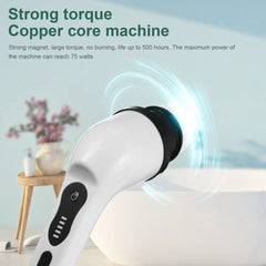 9-in-1 Multifunctional Electric Cleaning Brush Scrubber with Interchangeable Heads & Telescopic Handle
