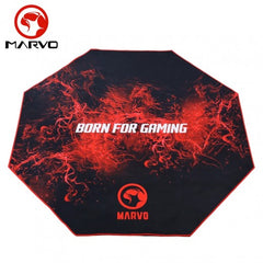 Marvo Scorpion XL Gaming Chair Mat - Black & Red