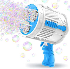 Colourful Bubble Machine Gun with Rechargeable Battery - Perfect for Outdoor Fun, Parties, and Celebrations
