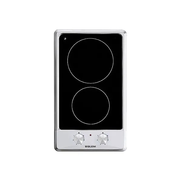 Glemgas Built-In 2 Burners Ceramic Hob 30cm, GLGTH32KIX - Stainless Steel