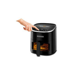 Black+Decker Aerofry Digital Air Fryer 1300W 4.2L with Viewing Window Rapid Hot Air Circulation AF4210-B5