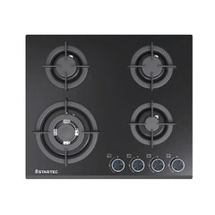 Startec Built-In Gas Hob 60cm, G4623GCPIL - Black Glass