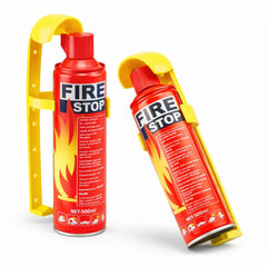 500ml Portable Car Fire Extinguisher Spray with Protective Handle Holder, 26 CM Compact Aerosol Fire Suppressant for Vehicle, Home, Kitchen & Emergency Use