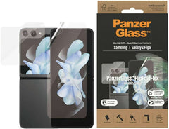 PanzerGlass TPU Protective Screen Protector Foil for Samsung Galaxy Z Flip5 with Anti-Fingerprint Antimicrobial Shock Resistant Flexible Protection