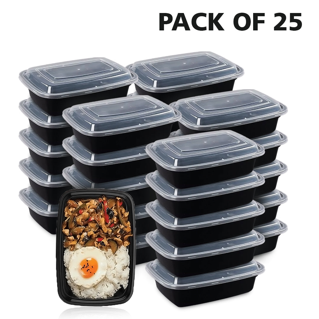 Microwave Safe Plastic Food Storage Container with Lid – 22 x 15 x 5 cm