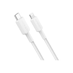 Anker 322 USB-C to Lightning Cable Braided (0.9m/3ft) - White