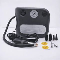 Heavy Duty Tire Inflator Air Compressor with COB Emergency Light and Pressure Gauge - 12V & 150PSI