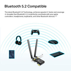 محول AX1800 Wi-Fi 6 بتقنية بلوتوث 5.2 وواجهة PCIe