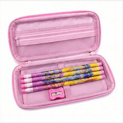 Sofia the First Princess Pencil Stationery Set with Pencil Box, 4 Pencils, Pencil Grip & Sharpener for Kids - 7 PCS