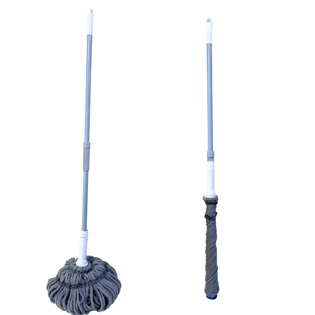 Self-Wringing Floor Mop with High Absorption Washable Mop Head, 117 CM Comfortable Handle & 30 CM Mop Head for Ceramic, Wood & Parquet Floors Short Name: