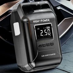 Premium 4-in-1 1600A Car Jump Starter & 150 PSI Smart Air Compressor with Digital LCD Display, Dual USB, Type-C Fast Charging & LED Emergency Light