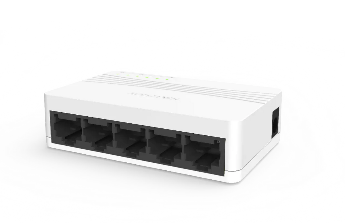 محول سطح المكتب غير المُدار Hikvision ذو 5 منافذ للشبكة السريعة