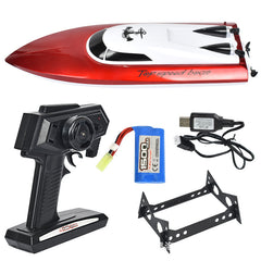 High-Speed Remote-Controlled Racing Toy Boat with 2.4GHz Radio Remote Control & Rechargeable Battery - 1500 mAh Battery & 25 KM/H Speed