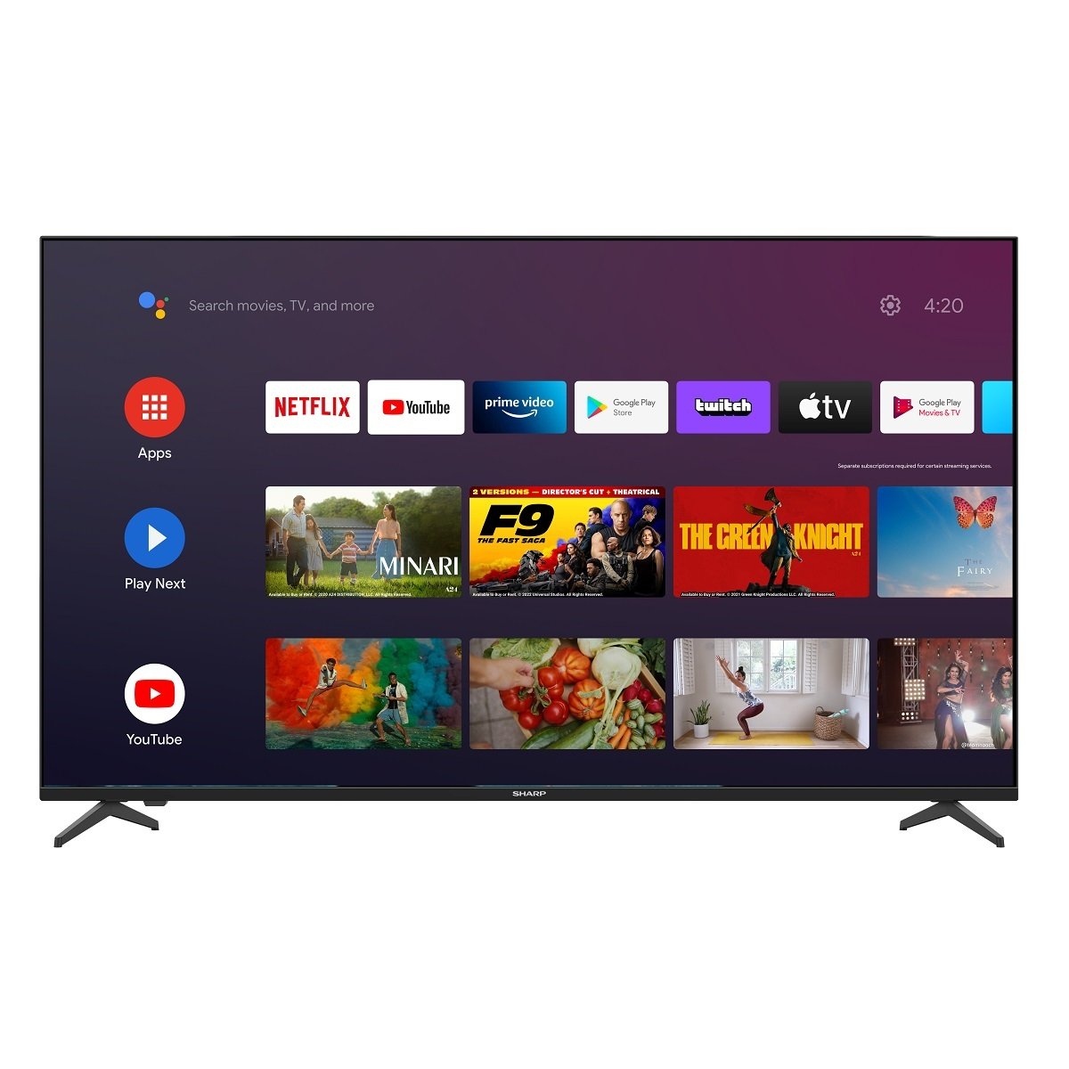 تلفزيون شارب الذكي بنظام أندرويد بدقة UHD-4K مقاس 75 بوصة