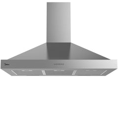Midea Built-in 90cm Chimney Hood, Stainless Steel, Electronic Control, 4speeds- E90AEW2A43