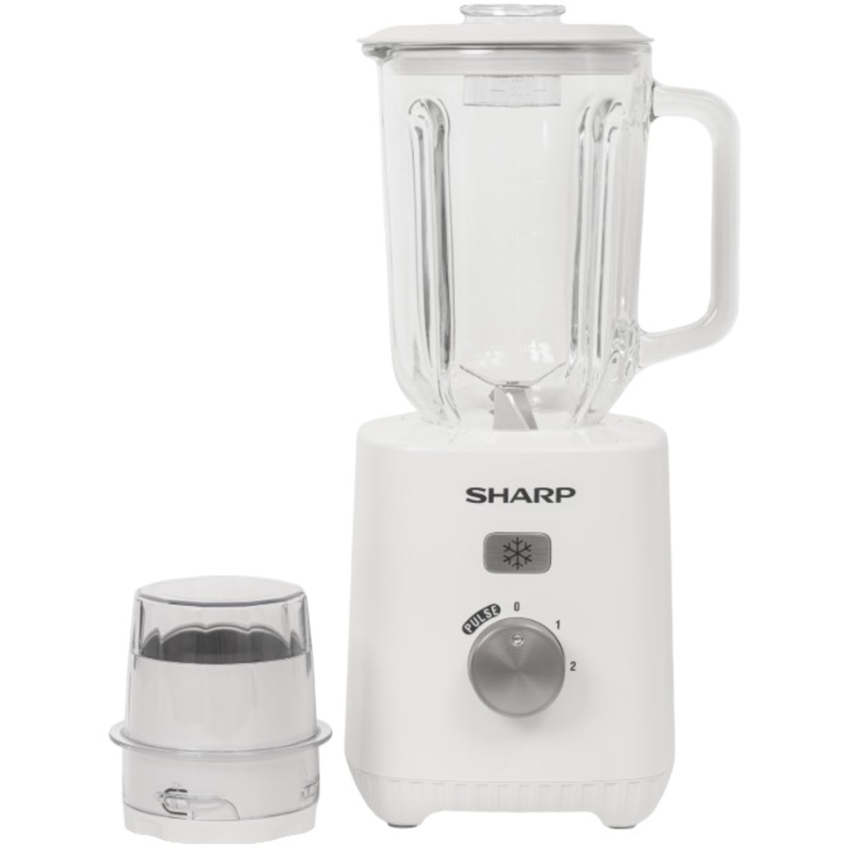 Sharp Glass Blender with 1 Mill 600 Watts 1.5 Liters, White - EM-TK61-W3