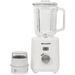Sharp Glass Blender with 1 Mill 600 Watts 1.5 Liters, White - EM-TK61-W3