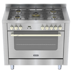 موقد غاز إغنيس 100×60 سم، 5 شعلات، مصنوع من الفولاذ المقاوم للصدأ - GPD1105DLFX