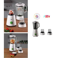 Braun Glass Blender with 2 Mill 500 Watts 1.75 Liters, White - JB0153WH