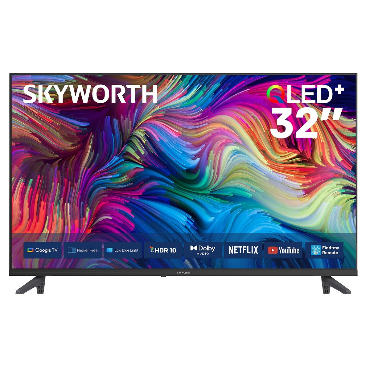 تلفزيون سكايورث الذكي بنظام أندرويد QLED عالي الدقة مقاس 32 بوصة